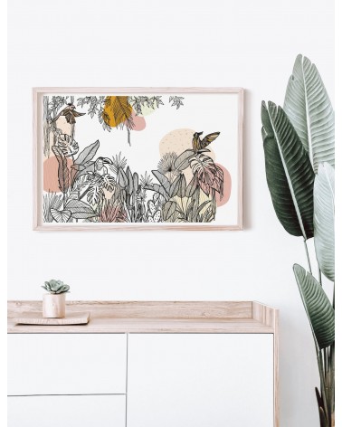 Dschungel - Poster, Kunstdrucke, Wanddeko Olala by Pupa online bestellen shop store kunstdrucke kaufen wandposter artposter k...