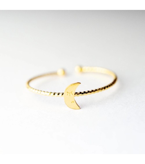 Moon - Adjustable ring Adorabili Paris Rings design switzerland original