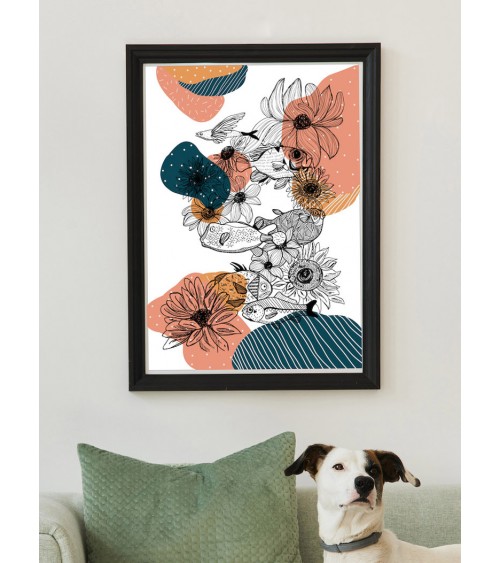 Art Print - Fishes Les Béguins by Pupa Posters design switzerland original