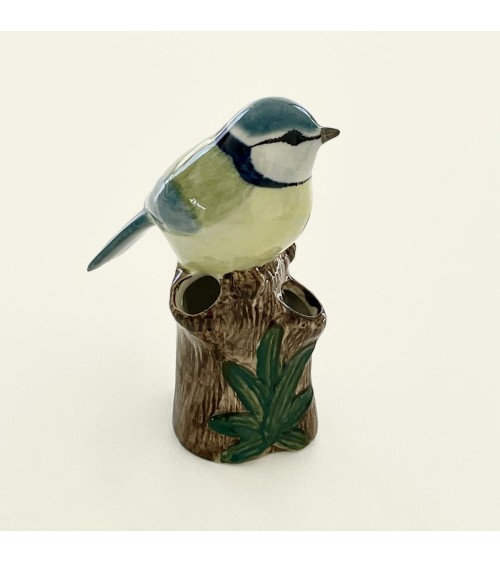 Blue Tit - Mini flower vase Quail Ceramics table flower living room vase kitatori switzerland