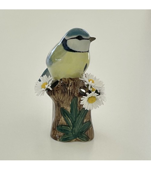 Mésange bleue - Mini vase à fleurs Quail Ceramics design fleur décoratif original kitatori suisse