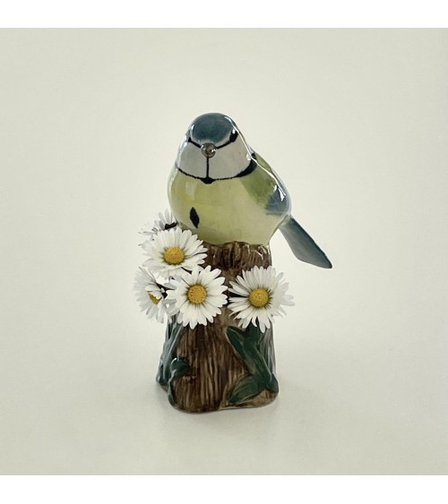 Blue Tit - Mini flower vase Quail Ceramics table flower living room vase kitatori switzerland