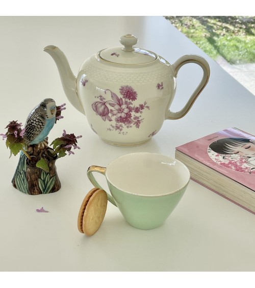 Mini flower vase - Budgerigar Blue Quail Ceramics table flower living room vase kitatori switzerland