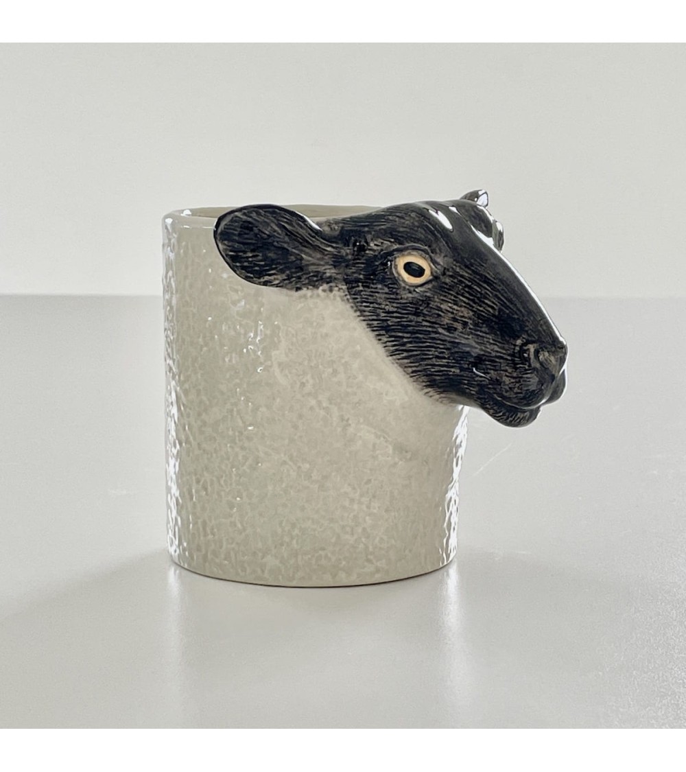 Black Faced Suffolk Sheep - Animal Pencil pot & Flower pot Quail Ceramics pretty pen pot holder cutlery toothbrush makeup brush