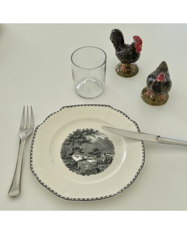 Henne und hahn aus Marans - Salz und Pfefferstreuer Quail Ceramics  pfeffer steuer salzpfeffersteuer set lustige kaufen