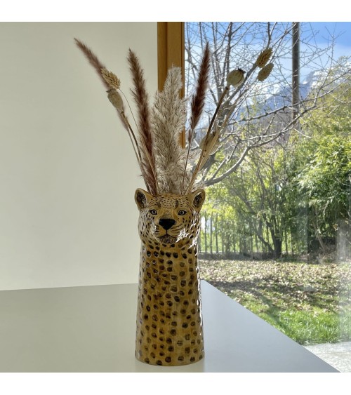 Grande vaso per fiori - Leopardo Quail Ceramics vasi eleganti per interni per fiori decorativi design kitatori svizzera