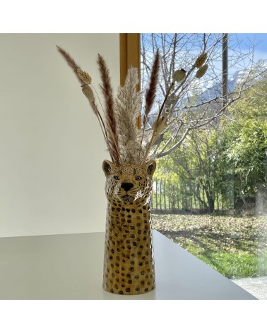 Grande vaso per fiori - Leopardo Quail Ceramics vasi eleganti per interni per fiori decorativi design kitatori svizzera