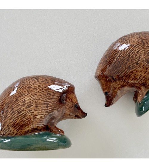 Hedgehog - Salt and pepper shaker Quail Ceramics pots set shaker cute unique cool
