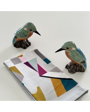 Martins-Pêcheurs - Salière et Poivrier Quail Ceramics design sel saliere poivrier salier poivrière