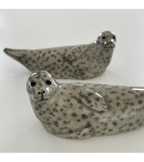 Harbour Seal - Salt and pepper shaker Quail Ceramics pots set shaker cute unique cool