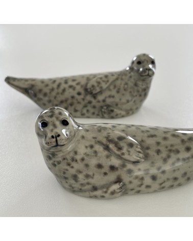 Foca di porto - Saliera e pepiera Quail Ceramics design da tavola saliera e pepiera