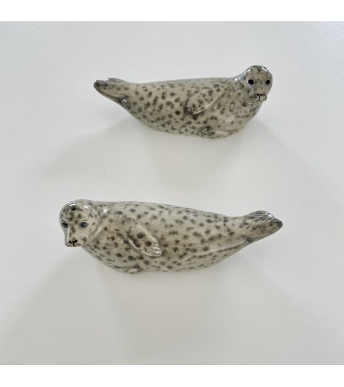 Harbour Seal - Salt and pepper shaker Quail Ceramics pots set shaker cute unique cool