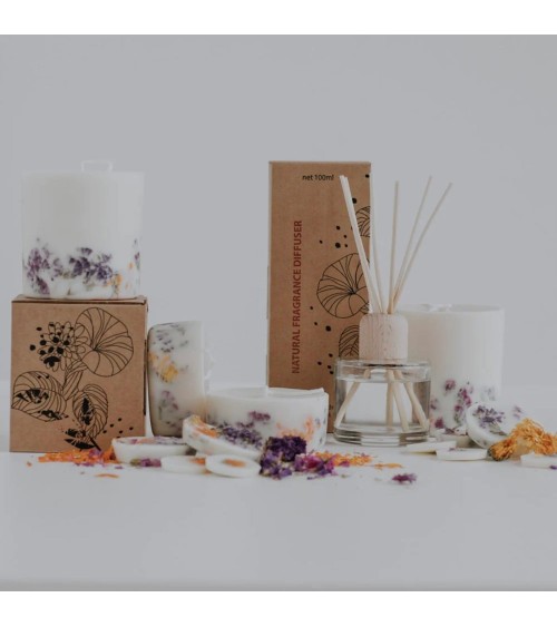 Fleurs sauvages - Diffuseur de parfum  artisanale maison originale naturelle suisse