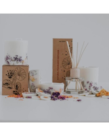 Fleurs sauvages - Diffuseur de parfum  artisanale maison originale naturelle suisse