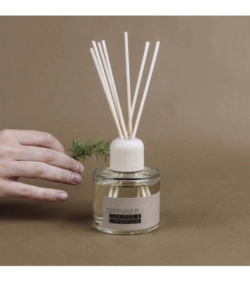 Genévrier et limonium - Diffuseur de parfum  artisanale maison originale naturelle suisse