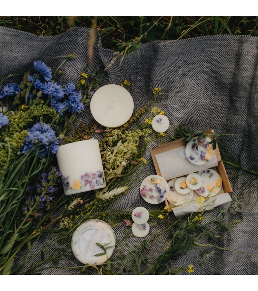 Fleurs sauvages - Bougie Parfumée  artisanale maison originale naturelle suisse