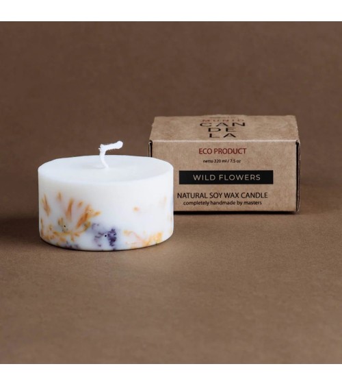 Fleurs sauvages - Petite Bougie Parfumée  artisanale maison originale naturelle suisse