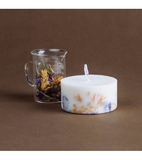 Fleurs sauvages - Petite Bougie Parfumée  artisanale maison originale naturelle suisse