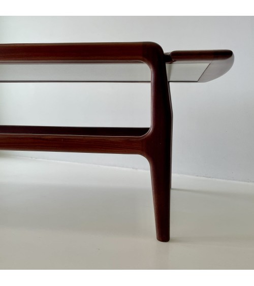 Tavolino da caffè scandinavo in legno - anni '60 Vintage by Kitatori Vintage design svizzera originale