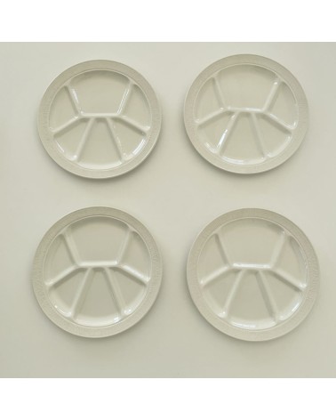 4 Assiettes à fondue - Boch - Vintage Vintage by Kitatori Kitatori - Concept Store d'Art et de Design design suisse original