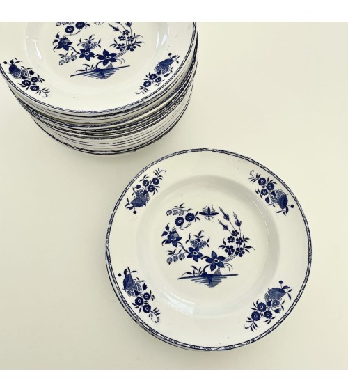 Assiette creuse vintage - Boch Grand Bouquet kitatori meuble vintage shop online boutique suisse