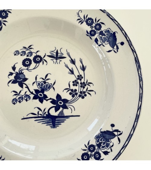 Assiette creuse vintage - Boch Grand Bouquet kitatori meuble vintage shop online boutique suisse