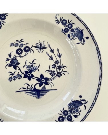 Assiette creuse vintage - Boch Grand Bouquet kitatori meuble vintage shop online boutique suisse