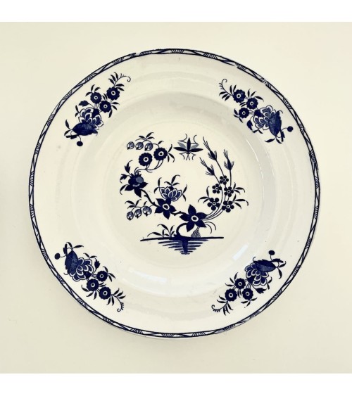 Assiette creuse vintage - Boch Grand Bouquet kitatori meuble vintage shop online boutique suisse