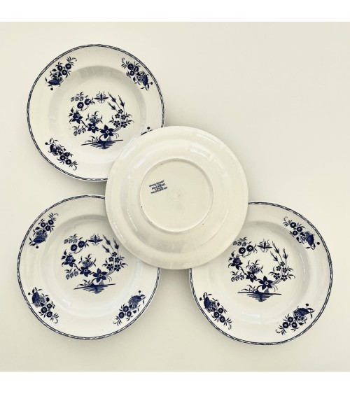 4 Soup plates - Boch Grand Bouquet - Vintage Vintage by Kitatori Vintage design switzerland original
