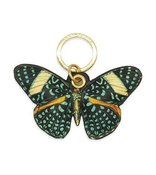 Leather Keyring - Speckled Gem Butterfly Alkemest Keyring design switzerland original