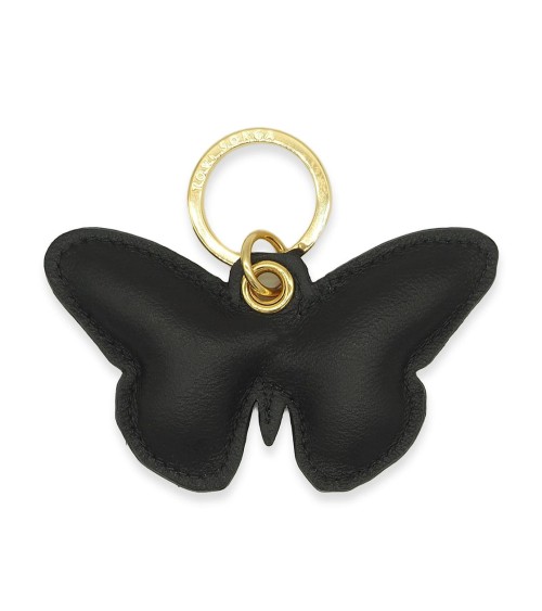 Porte-clés en cuir - Papillon crépusculaire Alkemest idée cadeau original suisse