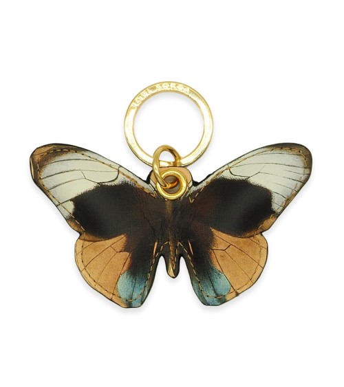Schlüsselanhänger aus Leder - Dunkler Schmetterling Alkemest Schlüsselanhänger design Schweiz Original