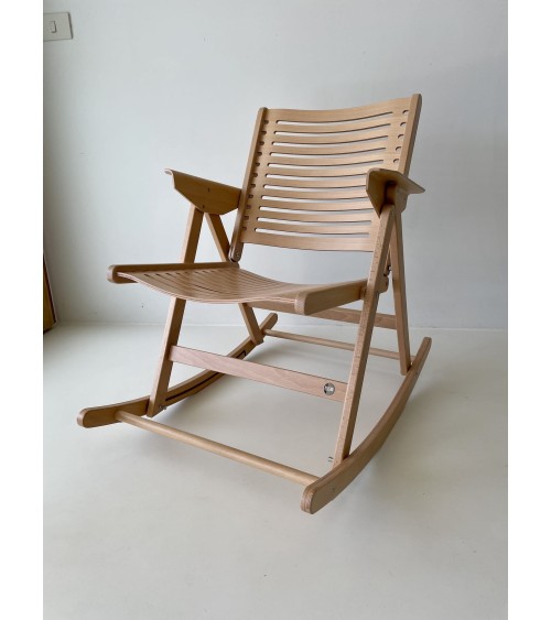 Chaise à bascule - REX Rocking Chair by Niko Kralj Vintage by Kitatori Kitatori - Concept Store d'Art et de Design design sui...