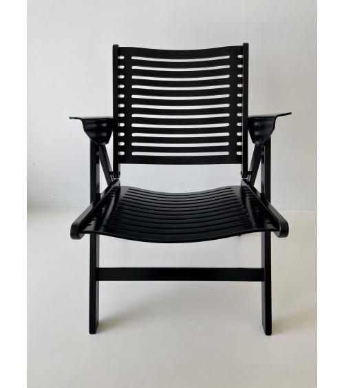 REX Lounge Chair by Niko Kralj - Nero - Poltrona design Vintage kitatori mobili Oggetto di design vintage svizzera