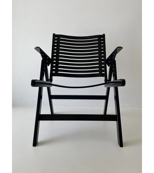 REX Lounge Chair by Niko Kralj - Nero - Poltrona design Vintage kitatori mobili Oggetto di design vintage svizzera