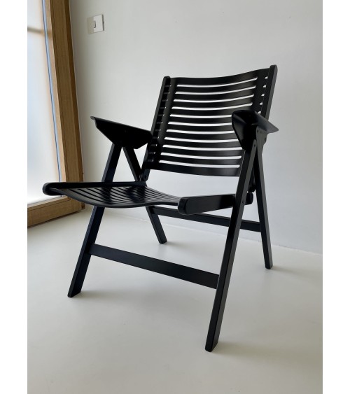 REX Lounge Chair by Niko Kralj - Nero - Poltrona design Vintage kitatori mobili Oggetto di design vintage svizzera