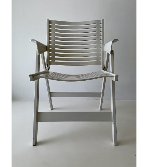 REX Chair by Niko Kralj - Sedia vintage pieghevole in legno kitatori mobili Oggetto di design vintage svizzera