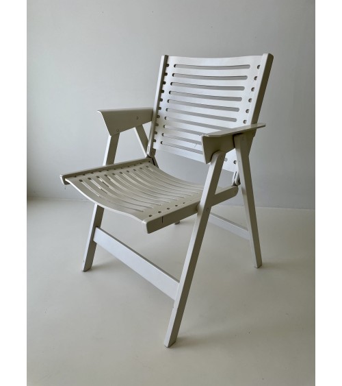 REX Chair by Niko Kralj - Sedia vintage pieghevole in legno kitatori mobili Oggetto di design vintage svizzera
