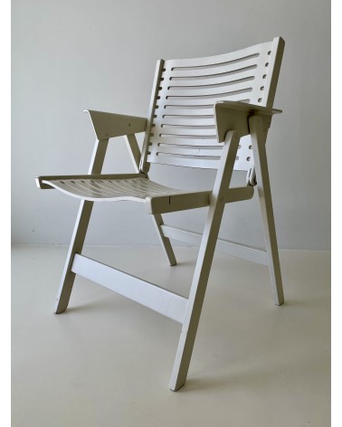 REX Chair by Niko Kralj - Sedia vintage pieghevole in legno kitatori mobili Oggetto di design vintage svizzera