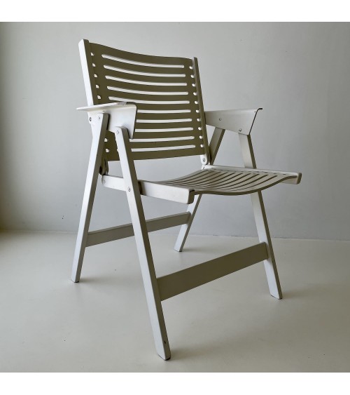 REX Chair by Niko Kralj - Sedia vintage pieghevole in legno kitatori mobili Oggetto di design vintage svizzera