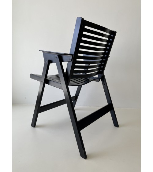 REX Chair by Niko Kralj - Sedia vintage pieghevole in legno kitatori mobili Oggetto di design vintage svizzera
