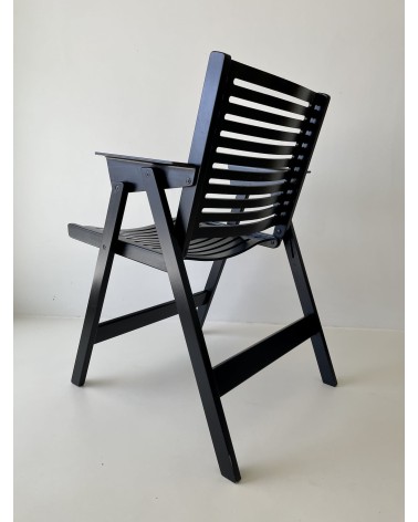 REX Chair by Niko Kralj - Sedia vintage pieghevole in legno kitatori mobili Oggetto di design vintage svizzera