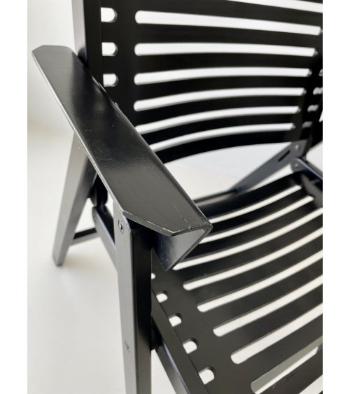 REX Chair by Niko Kralj - Sedia vintage pieghevole in legno kitatori mobili Oggetto di design vintage svizzera