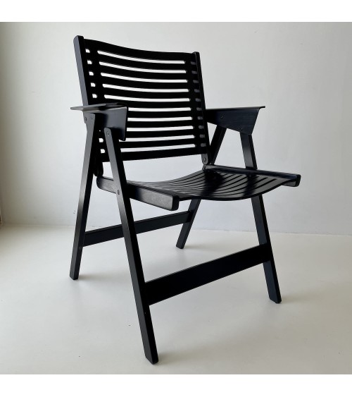 REX Chair by Niko Kralj - Sedia vintage pieghevole in legno kitatori mobili Oggetto di design vintage svizzera