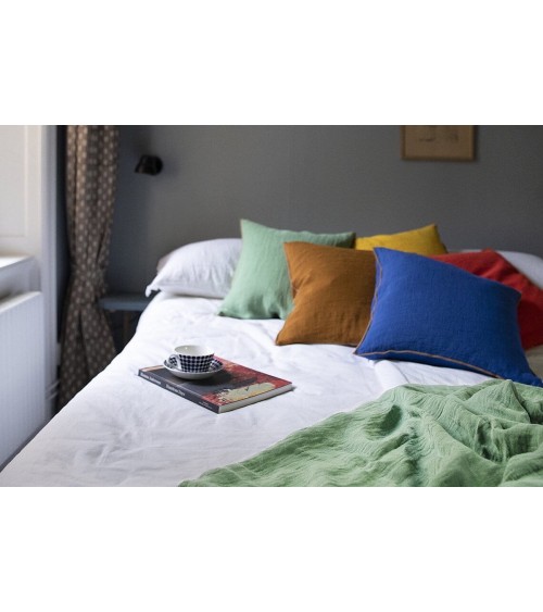 EVY - Linen and cotton Throw blanket Brita Sweden best for sofa throw warm cozy soft