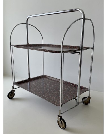 Gerlinol Serving Trolley - Floral Pattern kitatori switzerland vintage furniture design classics