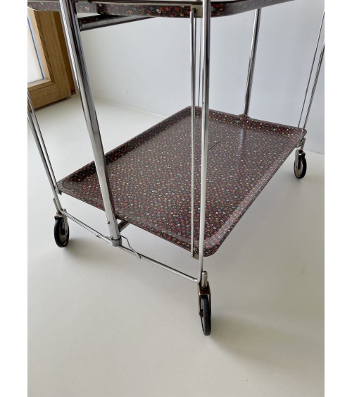 Gerlinol Serving Trolley - Floral Pattern kitatori switzerland vintage furniture design classics