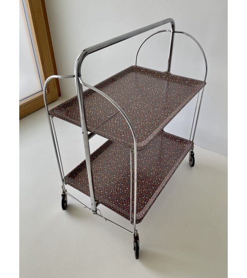 Gerlinol Serving Trolley - Floral Pattern kitatori switzerland vintage furniture design classics