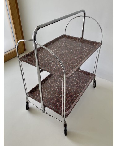 Gerlinol Serving Trolley - Floral Pattern kitatori switzerland vintage furniture design classics