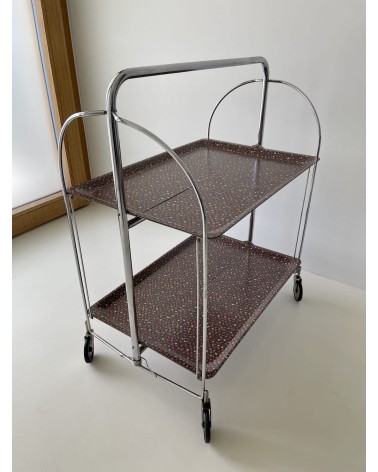 Gerlinol Serving Trolley - Floral Pattern kitatori switzerland vintage furniture design classics